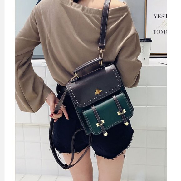 2021 BEST SELLER ! - Golden Bee Leather Backpack - Picture 4 of 10